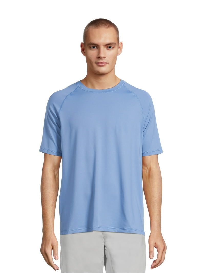 men's Sun Shirt with UPF50+ Short Sleeve Swim Shirt for Men