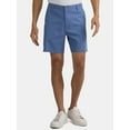 thumbnail image 1 of George Men's & Big Men's Stretch Twill Flat Front Shorts, 9" Inseam, Sizes 28-54, 1 of 5