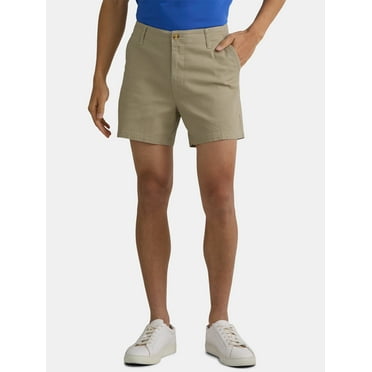 George Men's and Big Men's Stretch Twill Flat Front Shorts, 9" Inseam, Sizes 28-54