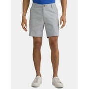 George Men's & Big Men's Relaxed Fit Stretch Twill Flat Front Shorts, 9 in Inseam, Sizes 28-54
