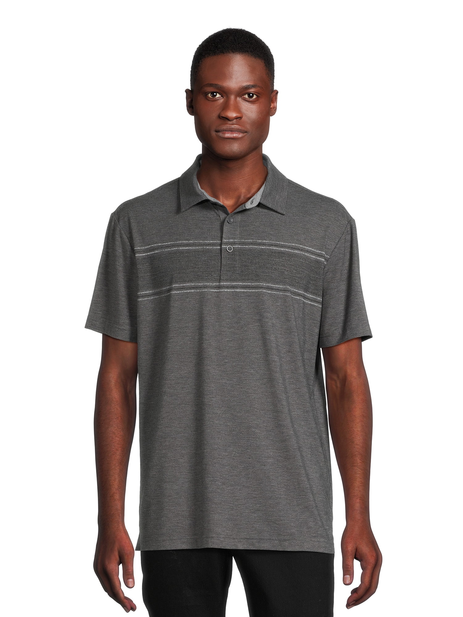 Mens striped polo shirt with pocket hotsell