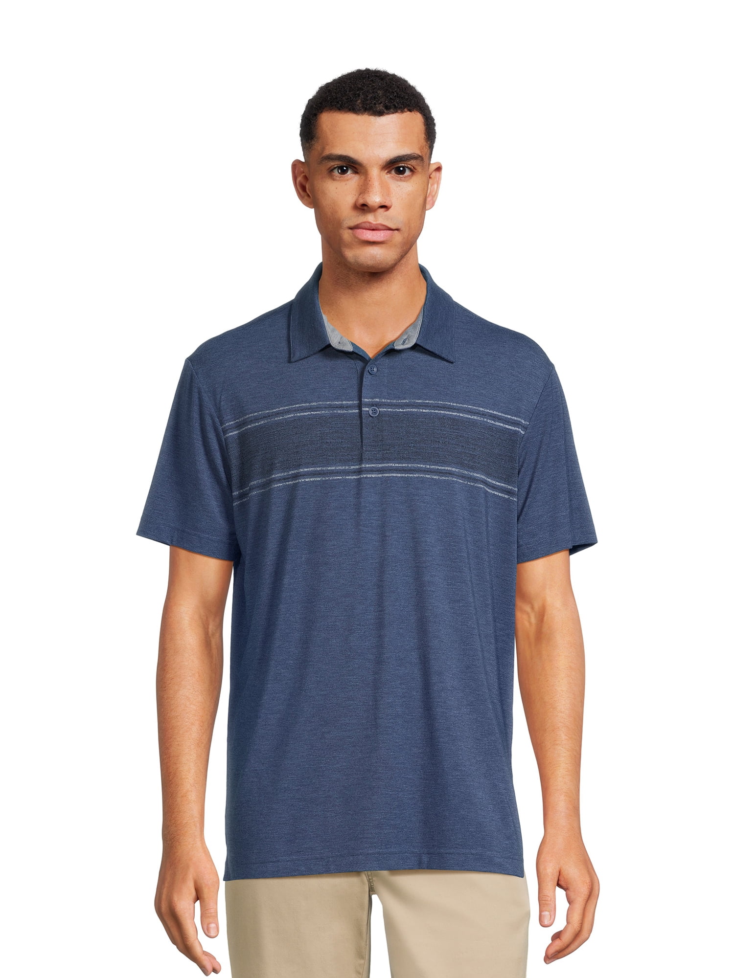 stretch knit polo