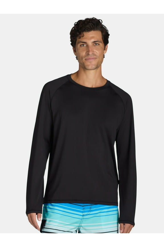 Men's and Big Men's Sun Shirt with Long Sleeves, UPF 50+, Sizes S-5XL