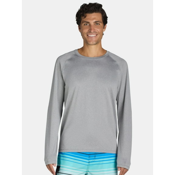 George Men's & Big Men's Sun Shirt with Long Sleeves, UPF 50+, Sizes S-3XL