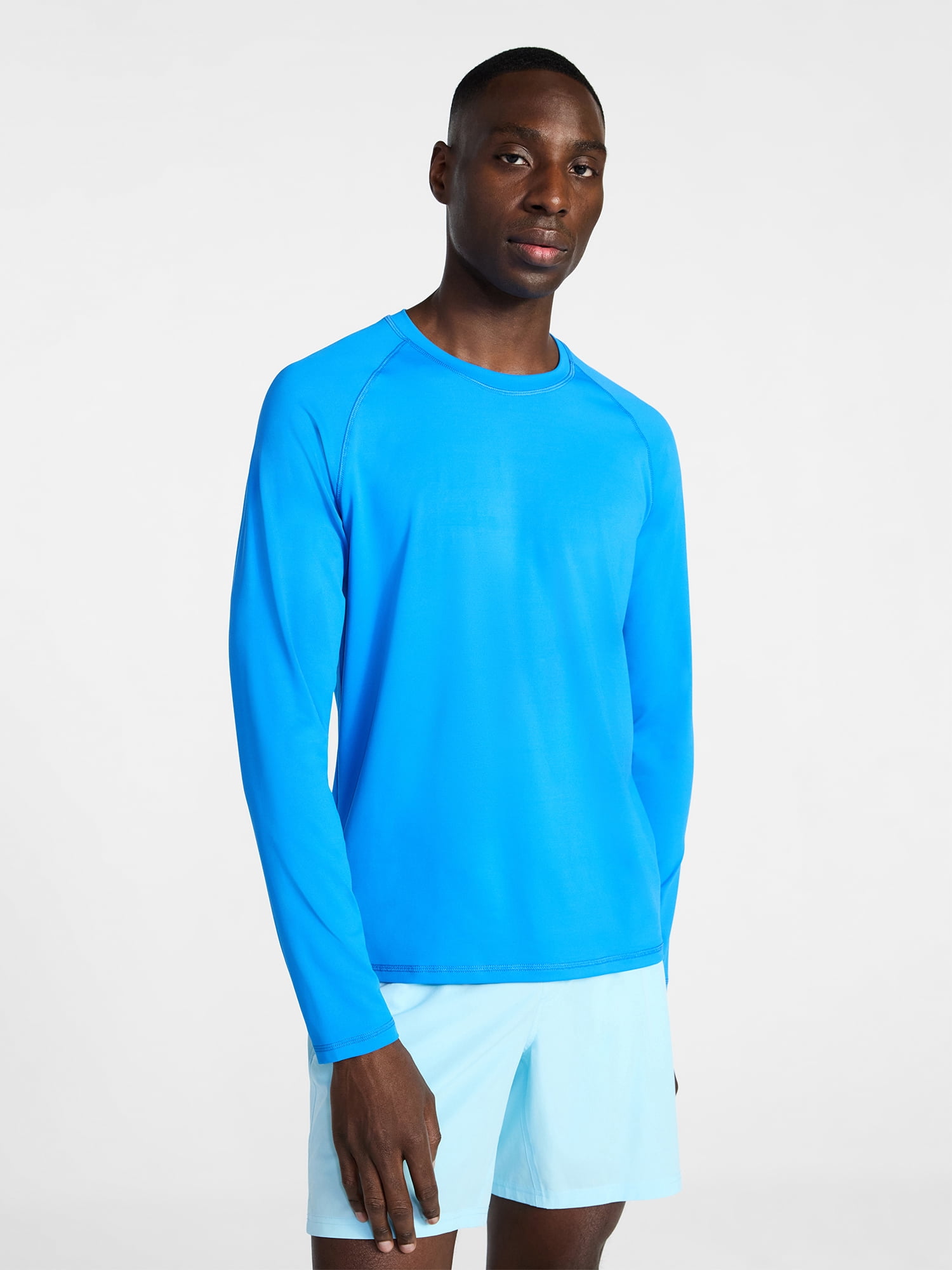 George Men's and Big Men's Sun Shirt with Long Sleeves, UPF 50+, Sizes S-5XL