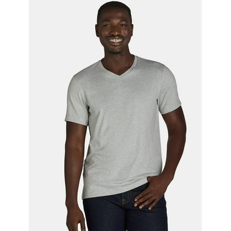 George Men's & Big Men's Relaxed Fit Short Sleeve V-Neck Tee, Sizes S-3XL