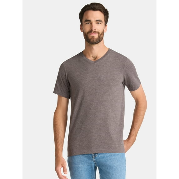 George Men's and Big Men's V-Neck Tee with Short Sleeves, Sizes XS-3XL