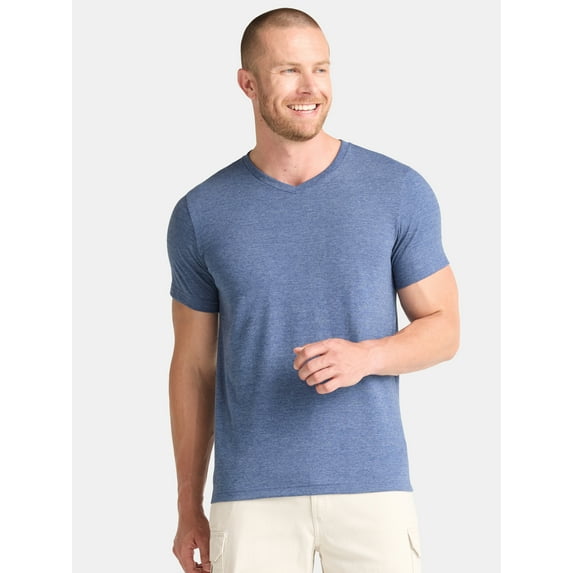 George Men's and Big Men's V-Neck Tee with Short Sleeves, Sizes XS-3XL