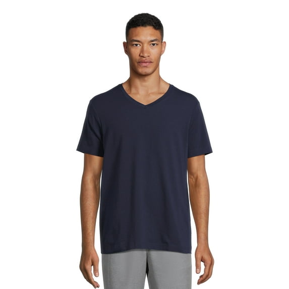 George Men’s & Big Men’s V-Neck Textured Short Sleeve Tee, Sizes S-3XL