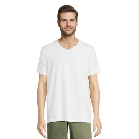 George Men’s & Big Men’s V-Neck Textured Short Sleeve Tee, Sizes S-3XL