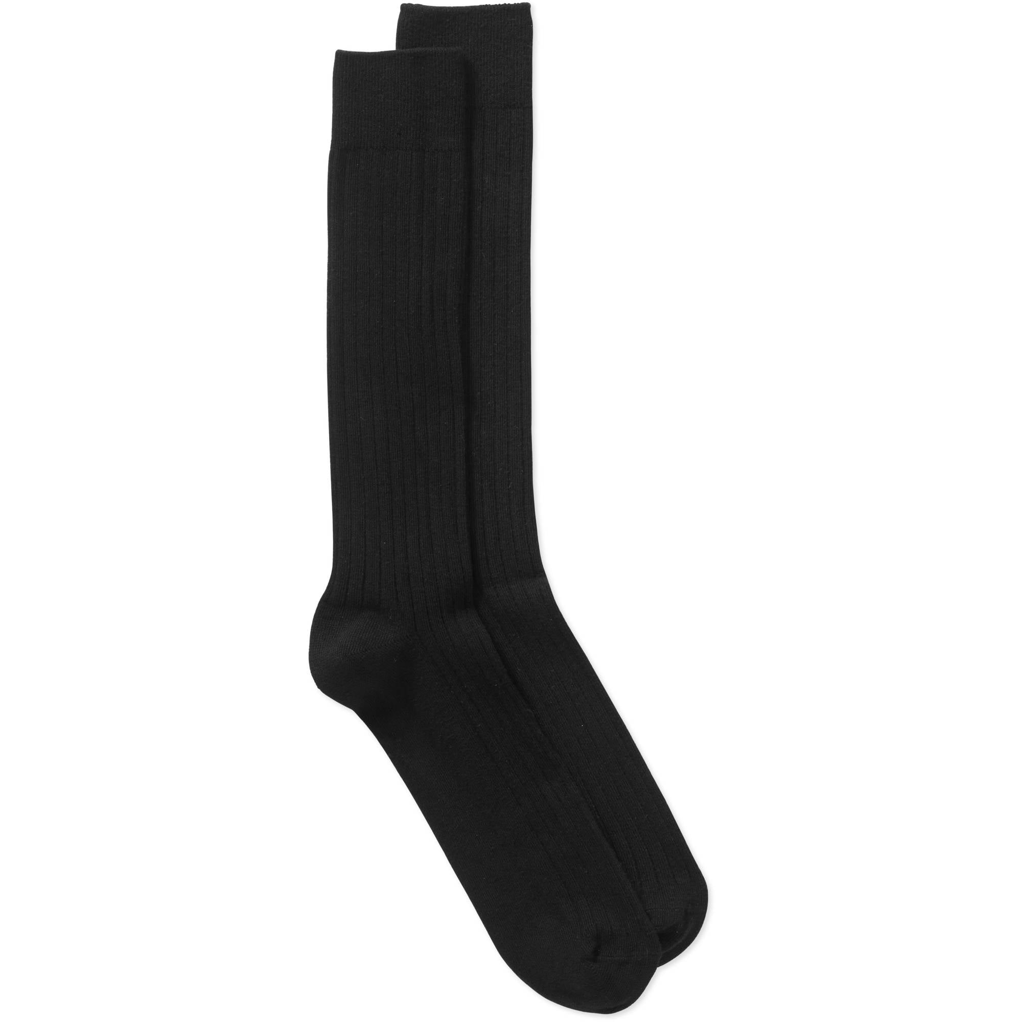 Men's Big & Tall Cotton Rib Crew Socks