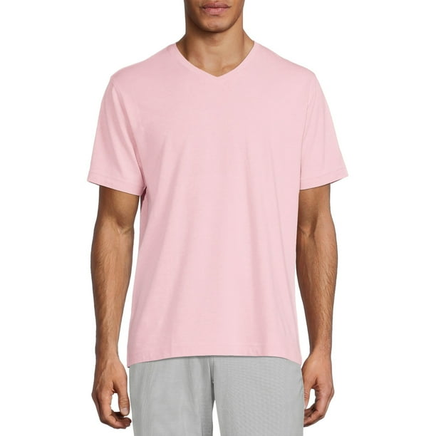 Men's Big and Tall Short Sleeve TShirt with VNeck