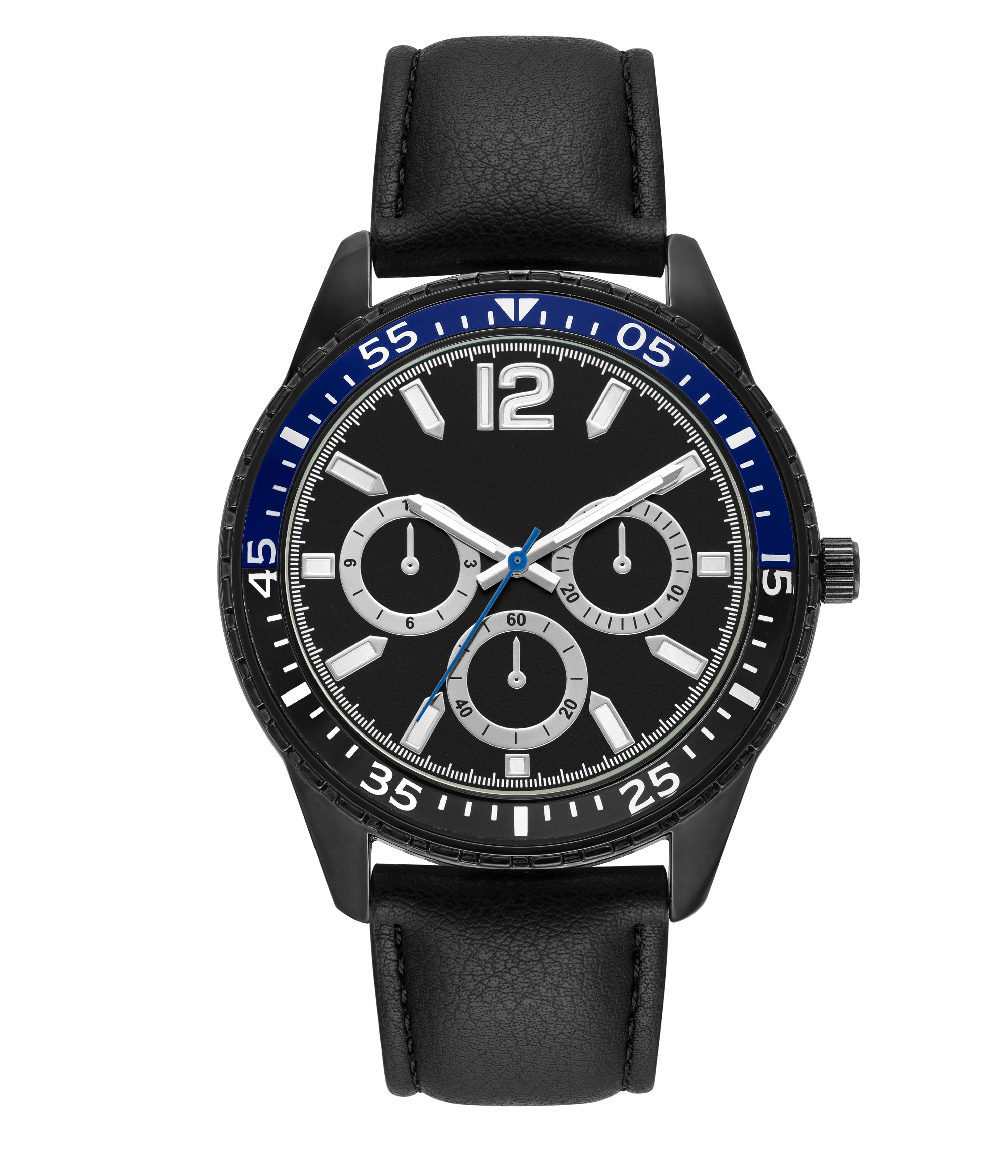 じょーじ George-Men-s-Black-Strap-Two-