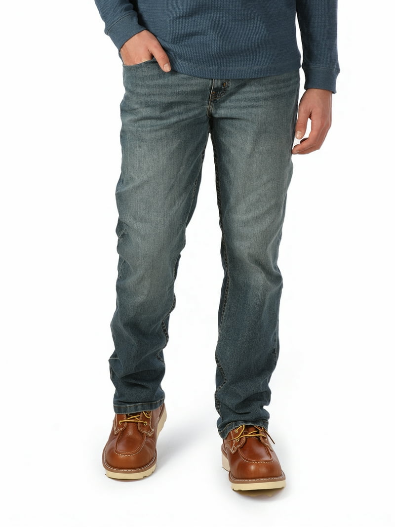 George Men's Bootcut Jeans, Slim Fit Denim, Comfortable Cotton