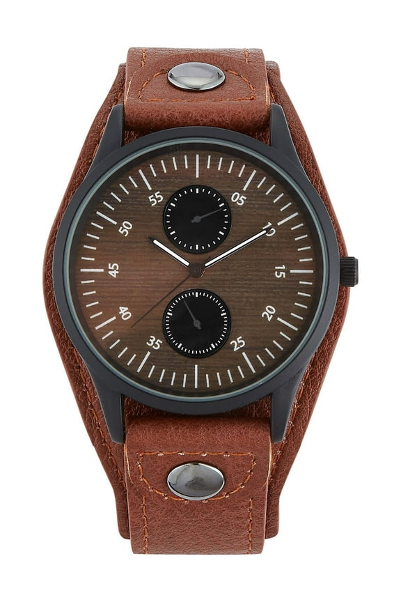 Men's Brown Strap Watch