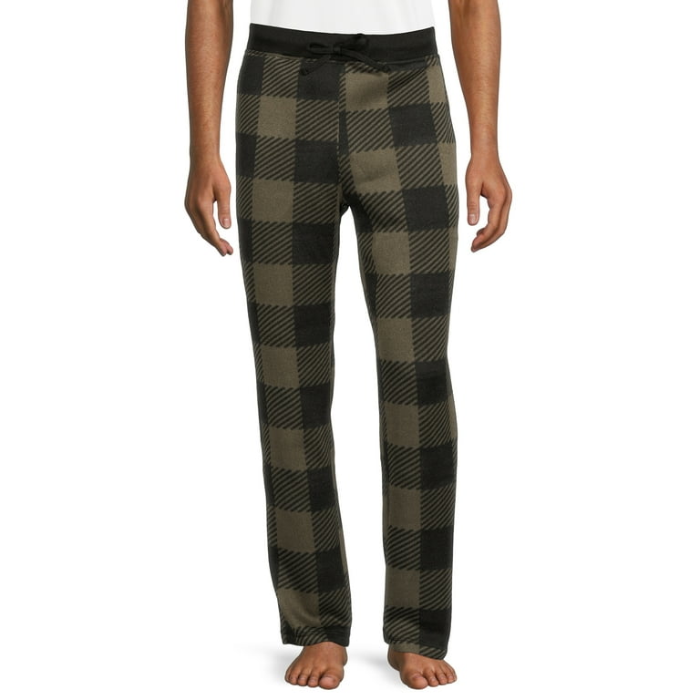 George Men s Buffalo Plaid Sweater Pants Walmart