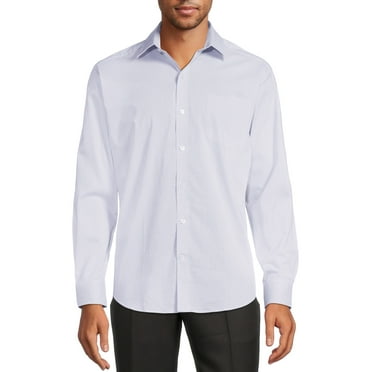 George Men's Classic Dress Shirt with Long Sleeves, Sizes S-3XL