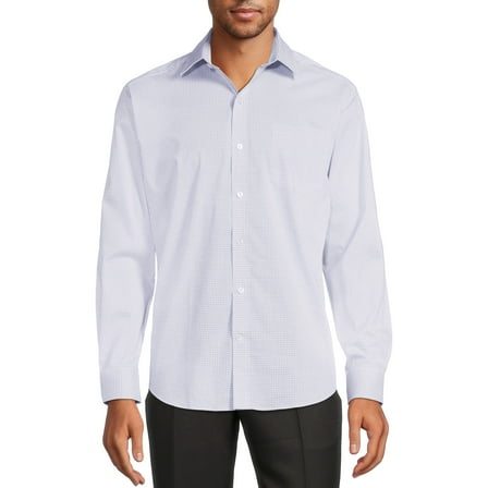 George Men's Classic Dress Shirt with Long Sleeves, Sizes S-3XL