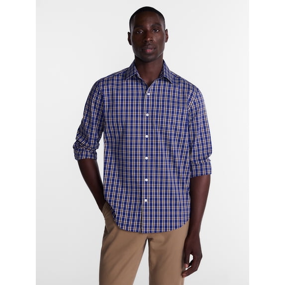 George Men's Classic Dress Shirt with Long Sleeves, Sizes S-3XL