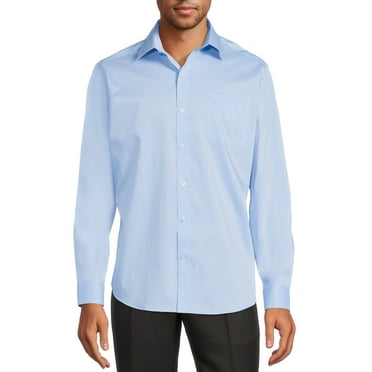 George Men's Classic Dress Shirt with Long Sleeves, Sizes S-3XL
