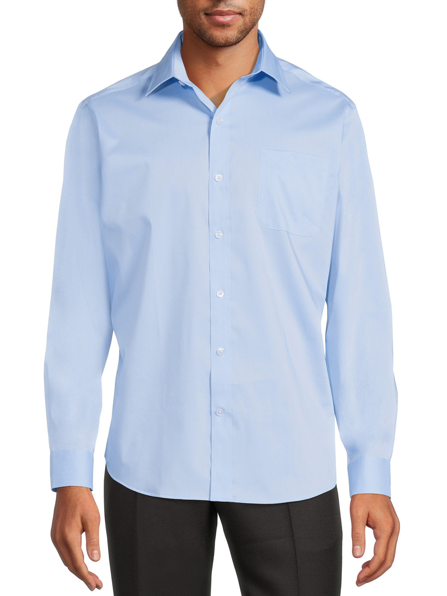 George Men's Classic Dress Shirt with Long Sleeves, Sizes S-3XL - image 1 of 5