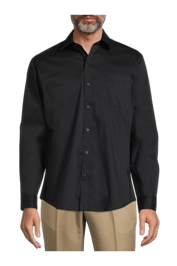 Mens Dress Shirts in Mens Dress Shirts | Black - Walmart.com