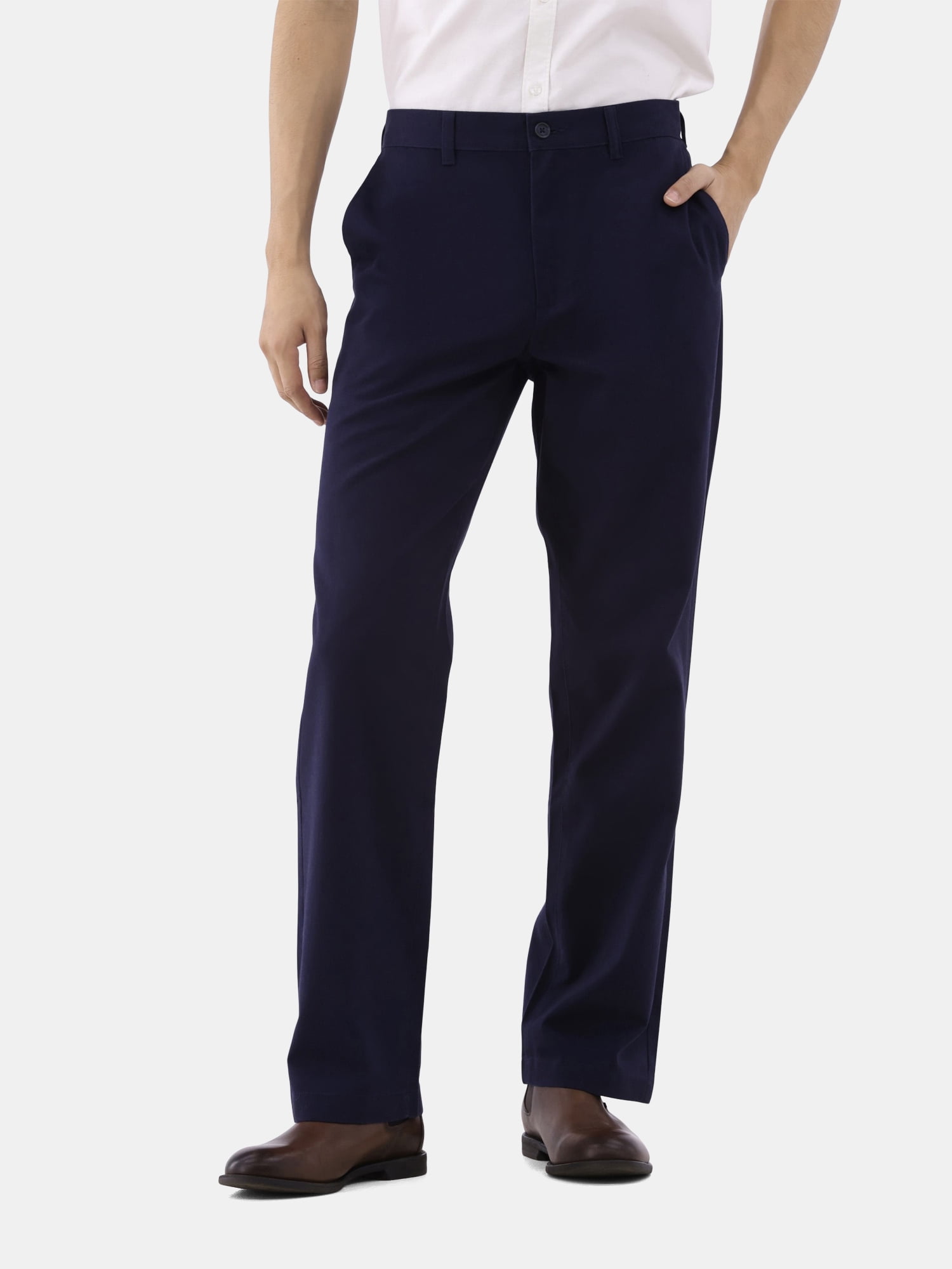 Kathe Flat Front Cotton Twill Trousers | Harvest | Parallel