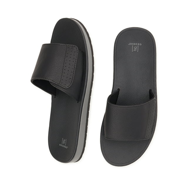 Find Your Perfect George Men's Comfort Slide Sandals - Walmart.com