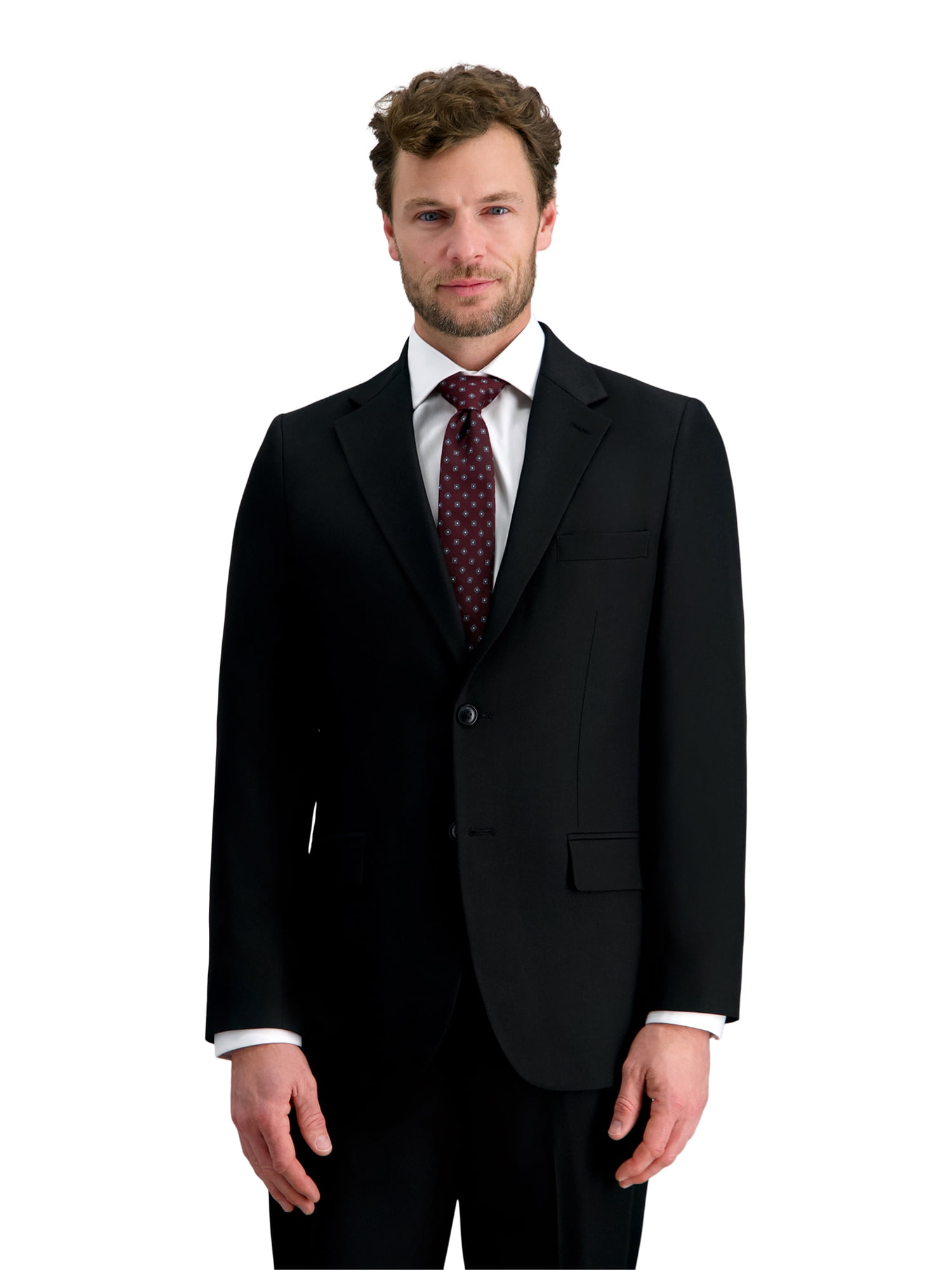 George Men's Comfort Stretch Suit Separates Jacket, Straight Fit 40-60 Size Range