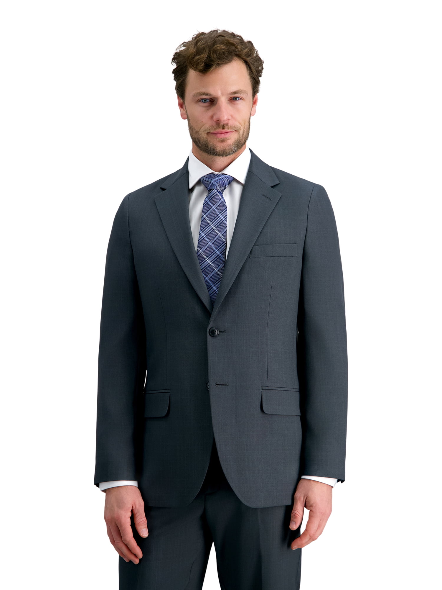 George Men's Comfort Stretch Suit Separates Jacket, Straight Fit 40-60 Size Range