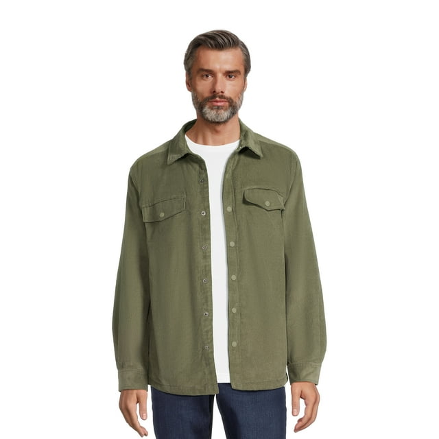 Men's Corduroy Shirt Jacket, Sizes S3XL