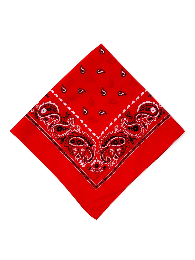 George Men's Cotton Bandana, 22x22 inches, woven 100% cotton face