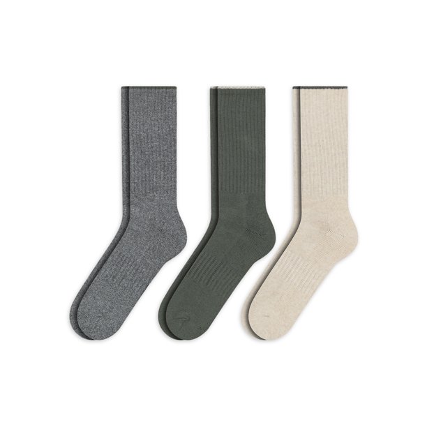 Men's Cotton Casual Crew Sock, 3Pack