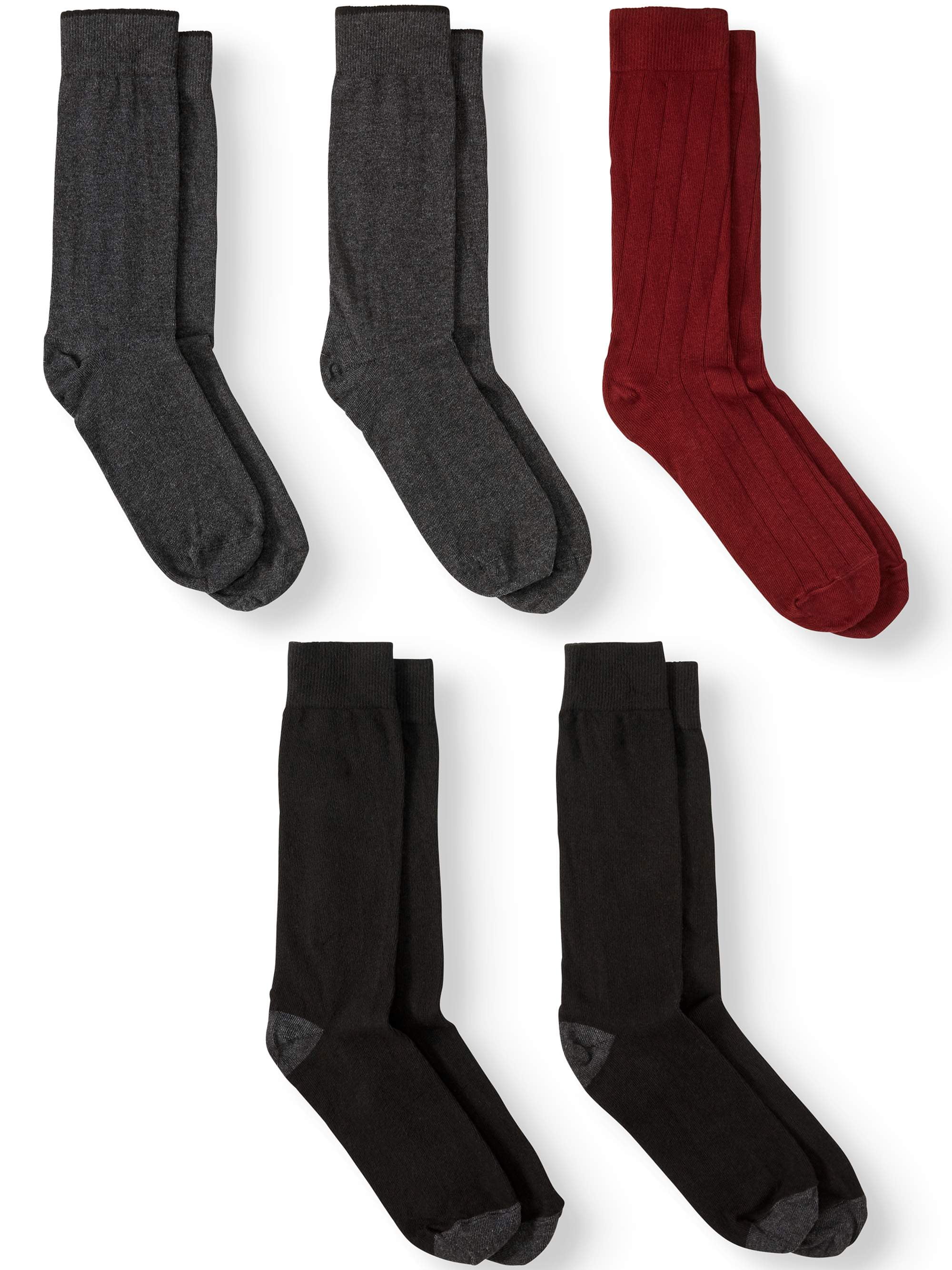 Men's Cotton Crew Socks, 5Pack