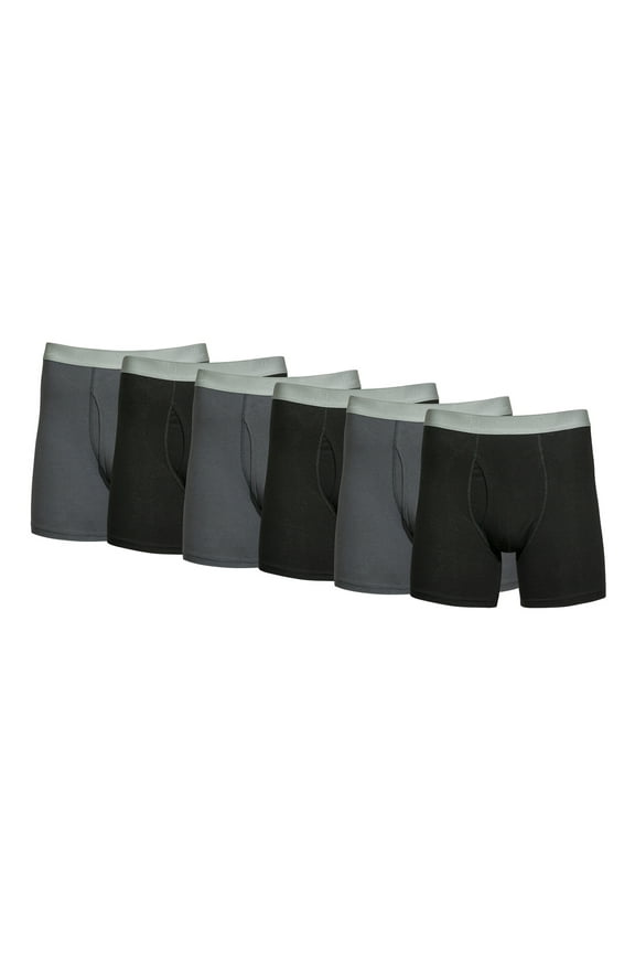 Men's Cotton Stretch Boxer Briefs, 6-Pack