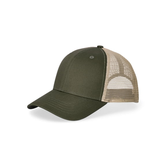 George Men's Cotton Twill Mesh Back Baseball Cap, Olive/Khaki