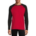 thumbnail image 1 of George Men's Crew Neck Long Sleeve Raglan Tee, 1 of 5