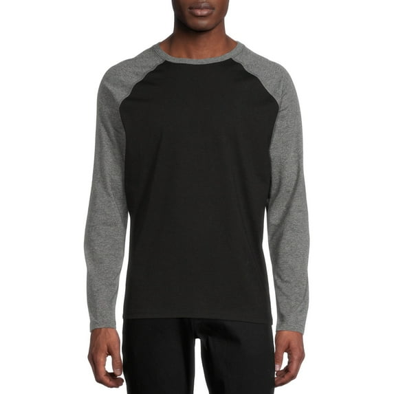 George Men's Crew Neck Long Sleeve Raglan Tee