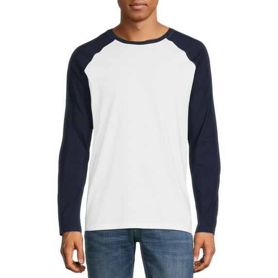 George Men's Crew Neck Long Sleeve Raglan Tee