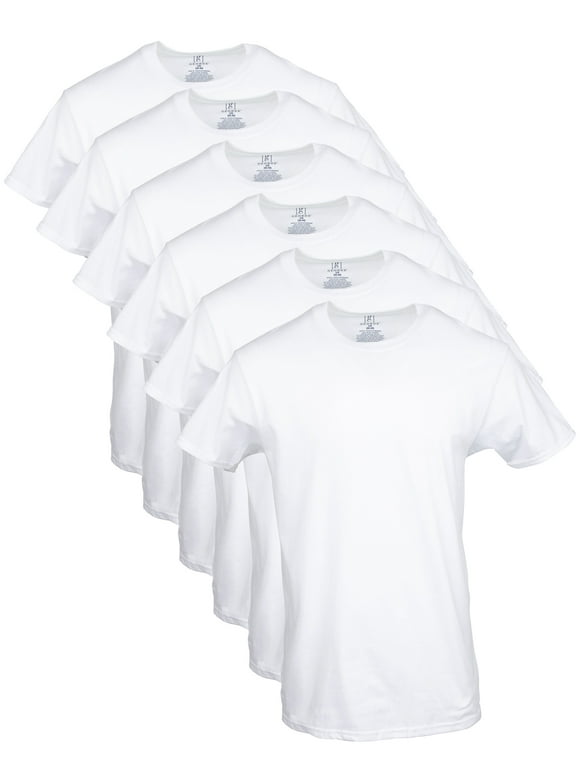 George Men's Crew T-Shirts, 6-Pack
