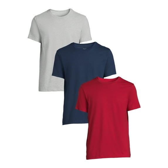 George Men's Crewneck Tees with Short Sleeves, 3-Pack