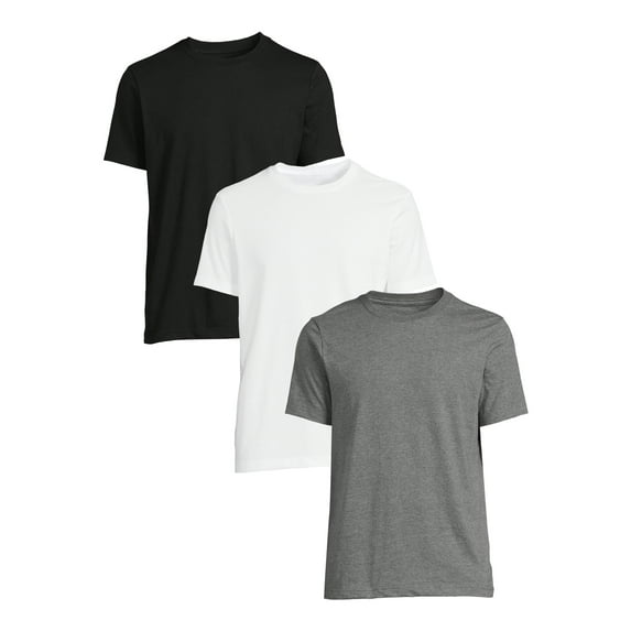 George Men's Crewneck Tees with Short Sleeves, 3-Pack