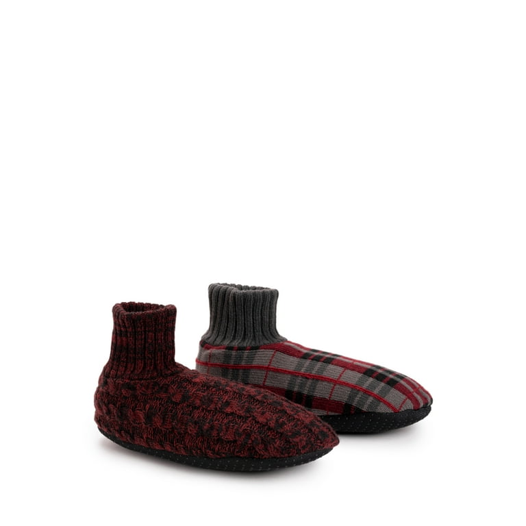 George Men s Cuff Slipper Socks 2 Pack Walmart