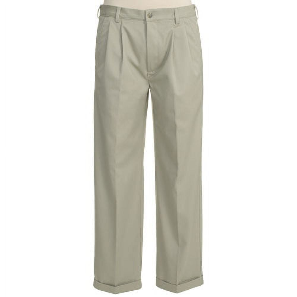 Men's Cuffed PleatFront WrinkleResistant Pants