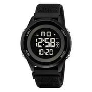 George Mens Digital Sport Wristwatch Loop and Hook Strap