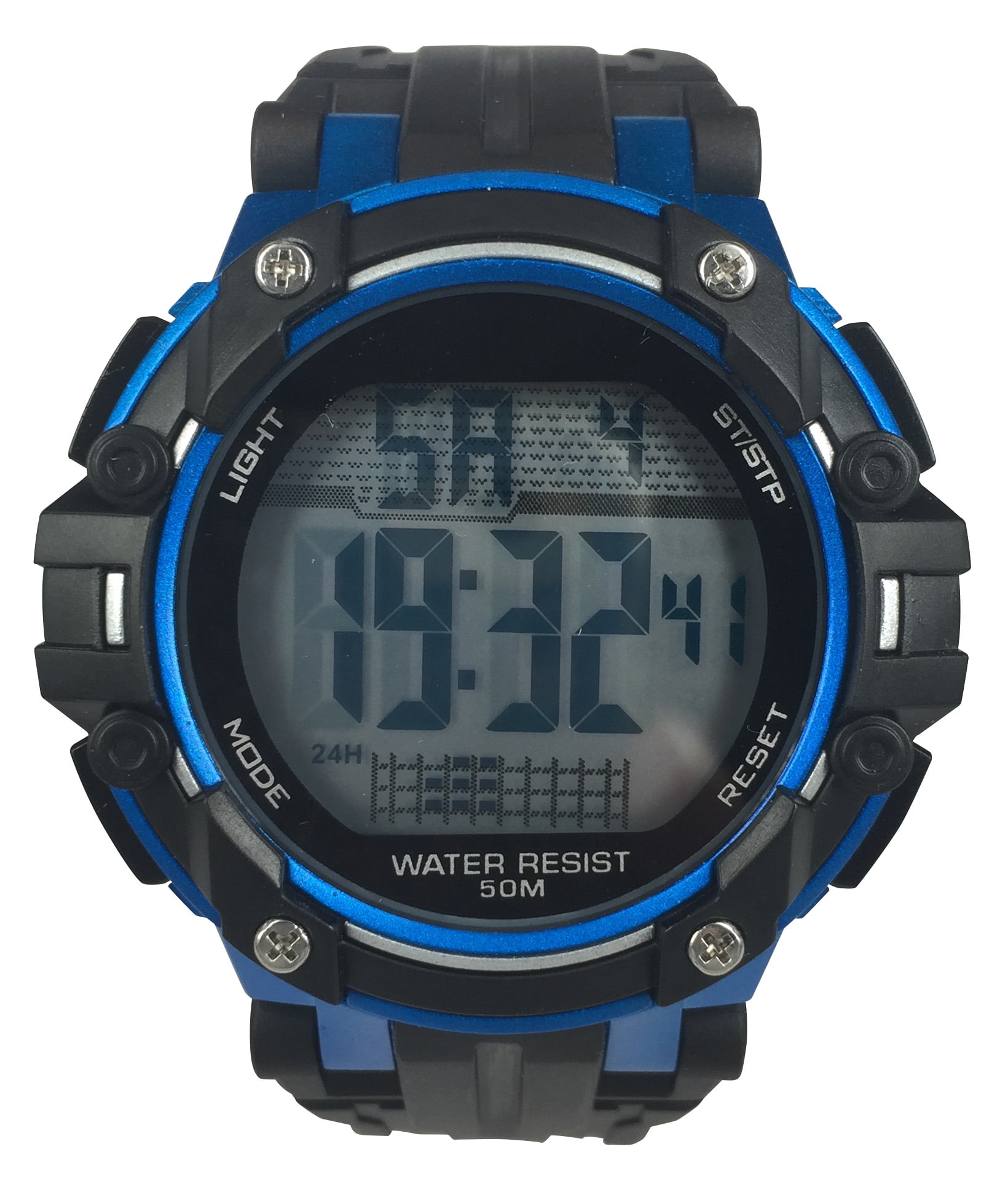Men's Digital Sport Wristwatch Plastic Strap