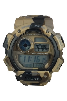 Men's Digital Sport Wristwatch Plastic Strap