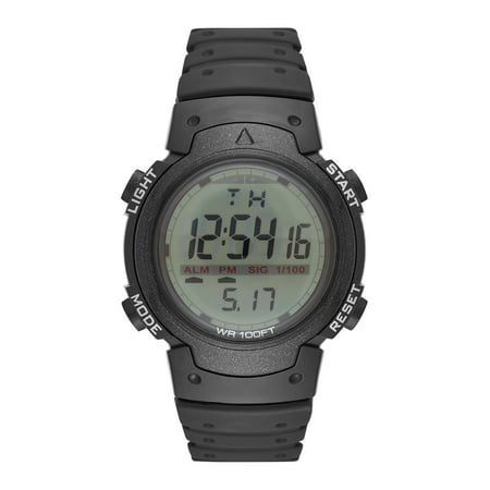 George Men's Digital Watch: Black Case, Positive Display, Plastic Band (FMDOGE012)