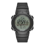 George Mens Digital Watch Black Case, Positive Display, Plastic Band FMDOGE012