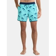 George Men's & Big Men's Dolphin Hem Swim Trunks, 7" Inseam, Size XS-3XL